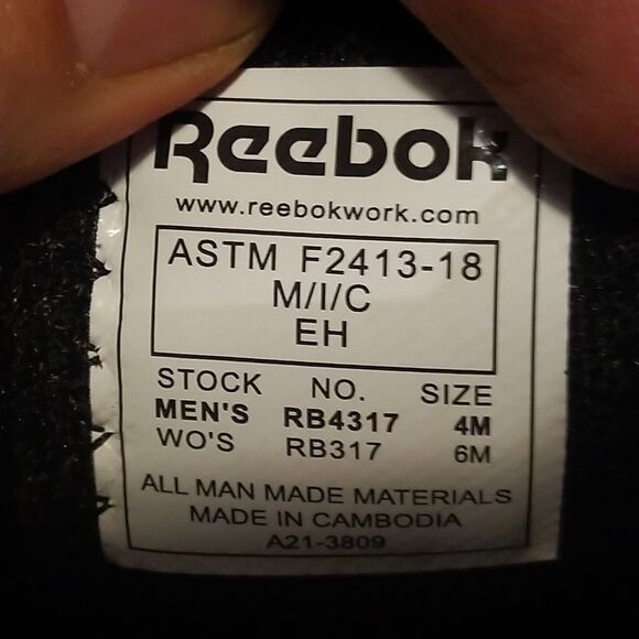 Reebok Fusion Flexweave Composite Toe Shoes, Men's 4 / Women's 6 MSRP $123 - Picture 12 of 12